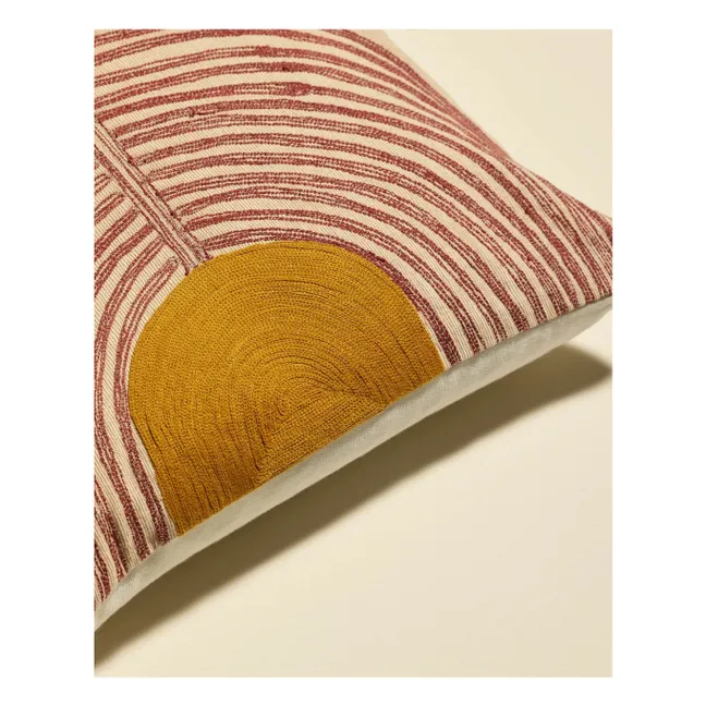 Coussin brodé Mirage | Terracotta