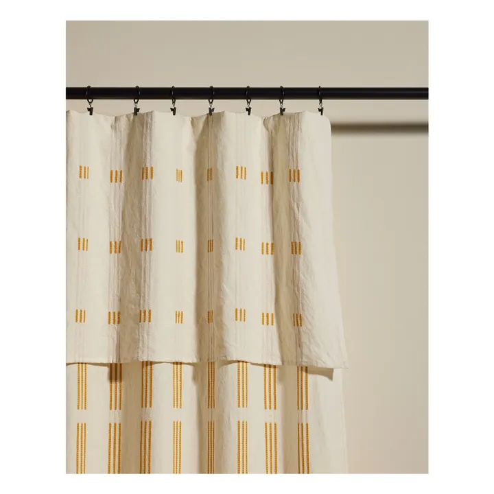 Rideau Escale | Jaune moutarde- Image produit n°1