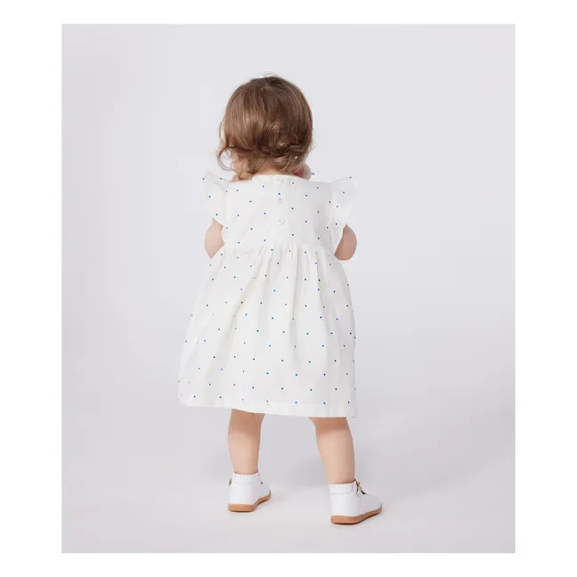 Abito in popeline di cotone organico Boemie | Bianco