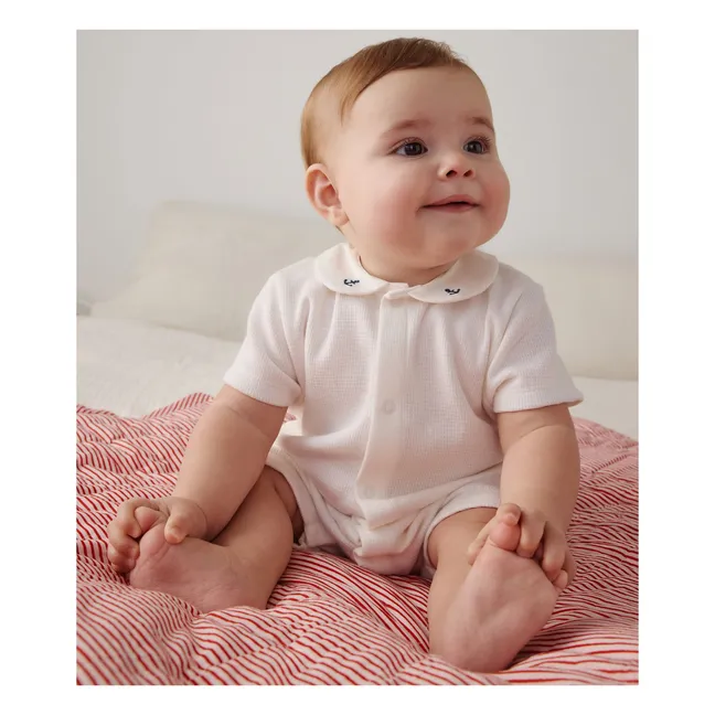 Playsuit in cotone organico Baobar | Bianco