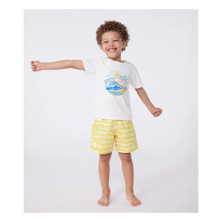 T-Shirt Boussole Coton Bio | Blanc- Image produit n°0