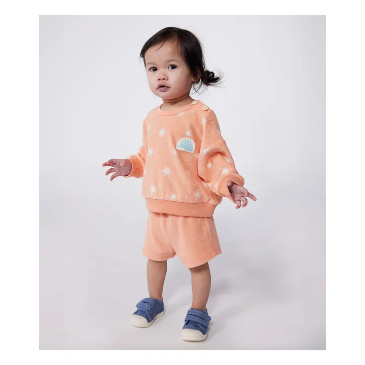 Sweat Beau Coton Bio | Abricot- Image produit n°1