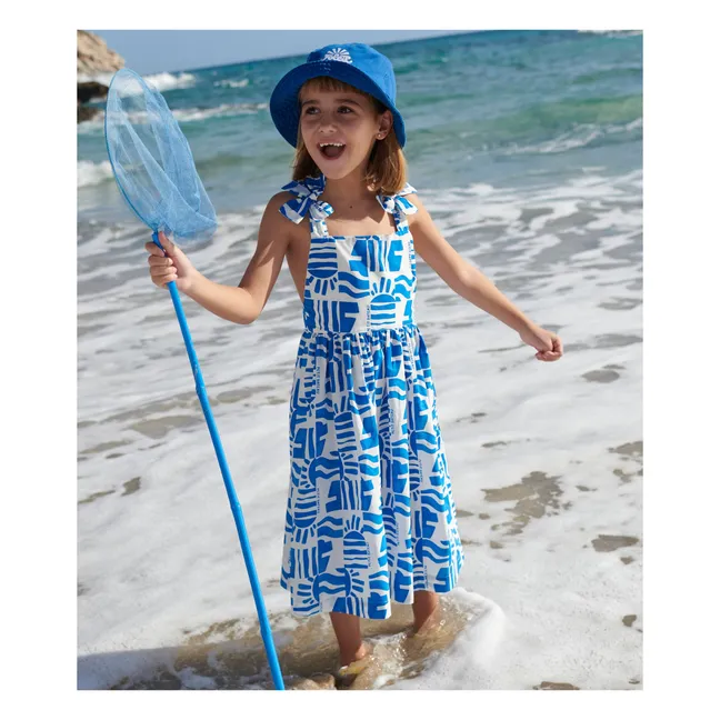 Abito in cotone biologico | Blu