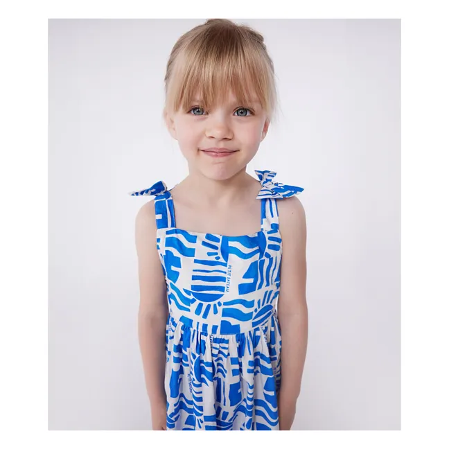 Abito in cotone biologico | Blu