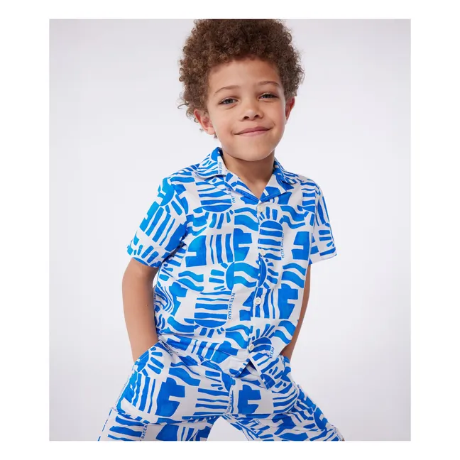 Camisa Bonjour Algodón orgánico | Azul