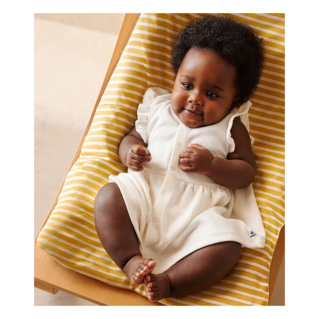 Baobab Organic Cotton Dress and Bloomer Set | White