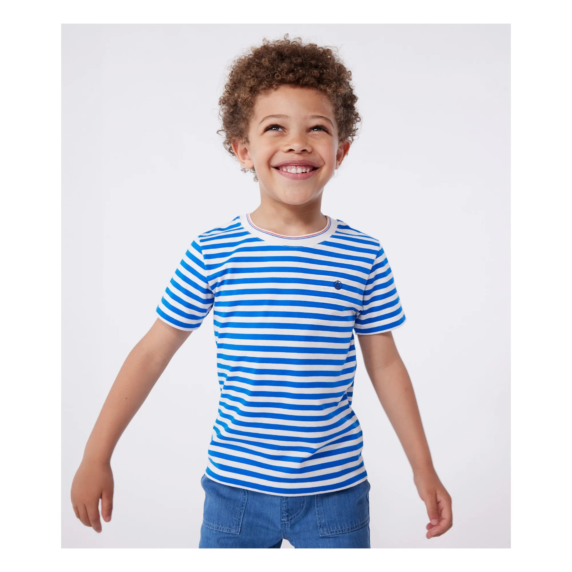 T-Shirt Bipbip Coton Bio | Bleu- Image produit n°1