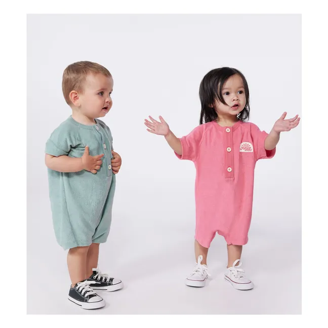 Combinaison Bea Coton Bio | Rose fuschia