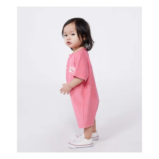 Combinaison Bea Coton Bio | Rose fuschia