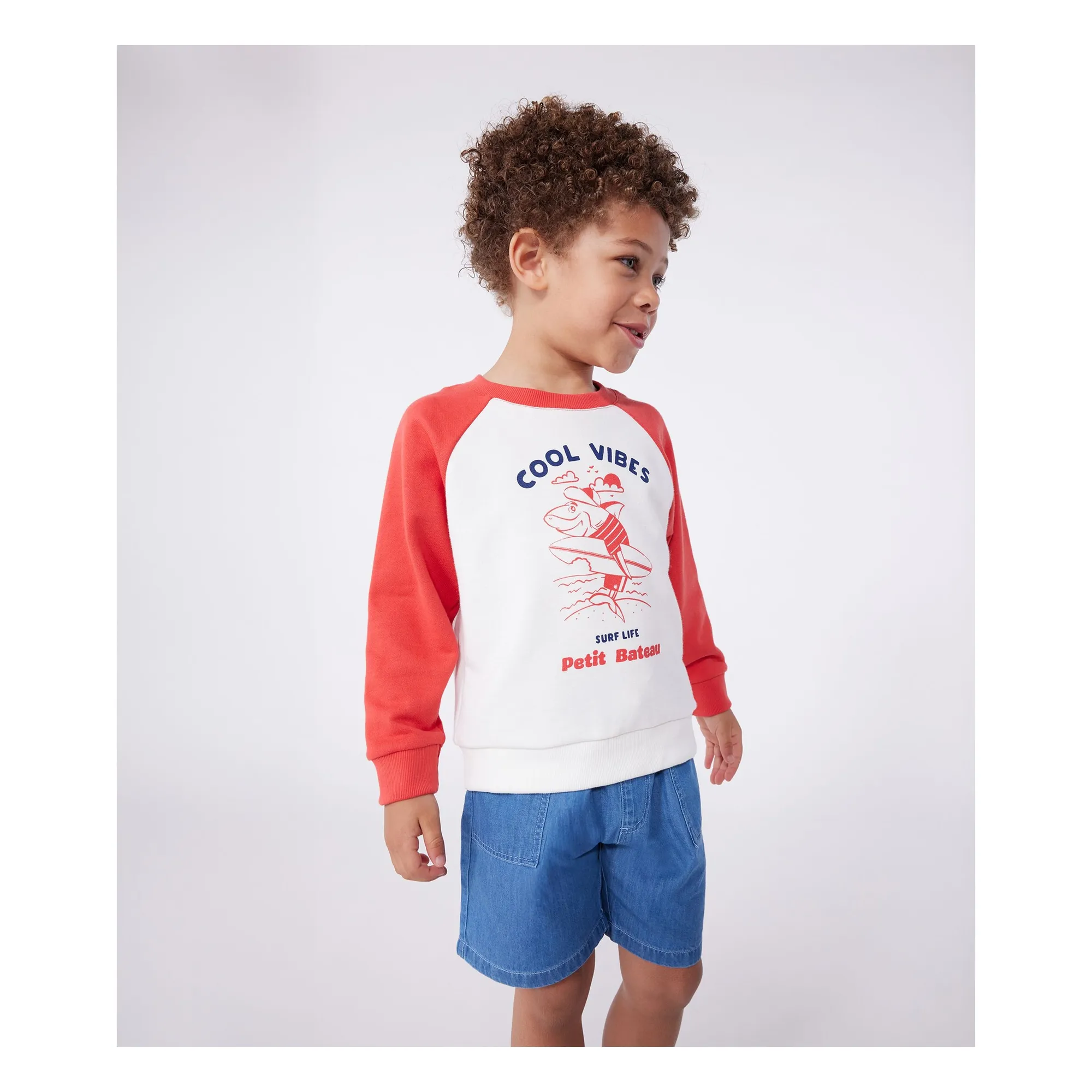 Sweat Bienvu Coton Bio | Rouge- Image produit n°1