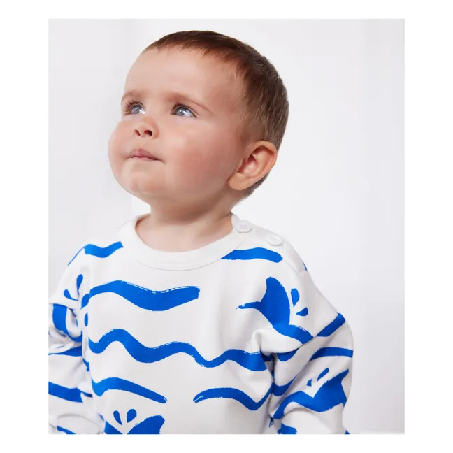 Sweat Bavion Coton Bio | Blanc