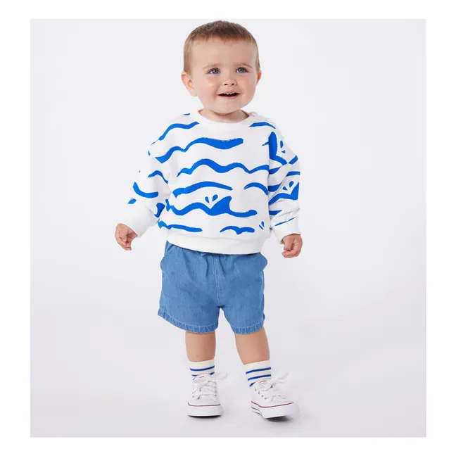 Felpa Bavion in cotone biologico | Bianco