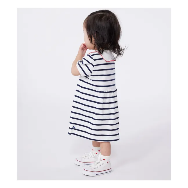 Kleid Barinia Bio-Baumwolle | Weiß