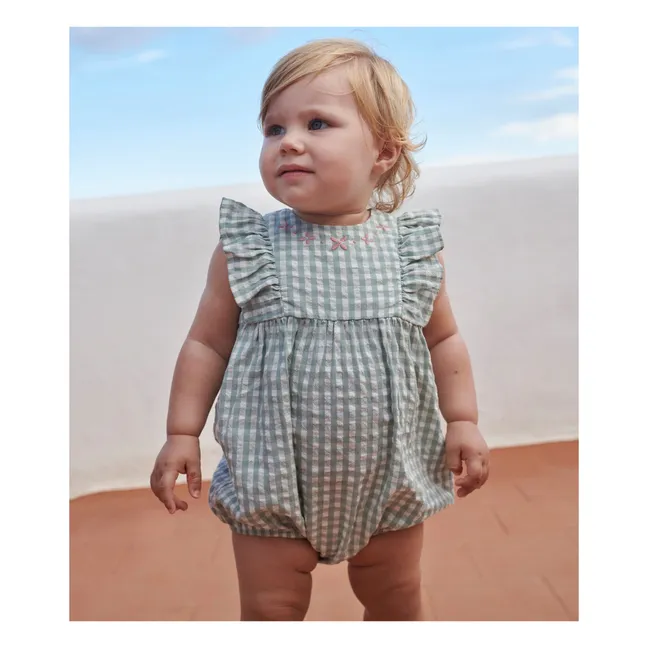 Barboteuse Bamille Coton Bio | Sauge