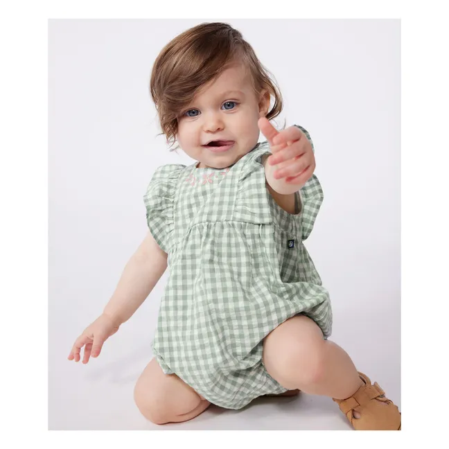 Barboteuse Bamille Coton Bio | Sauge