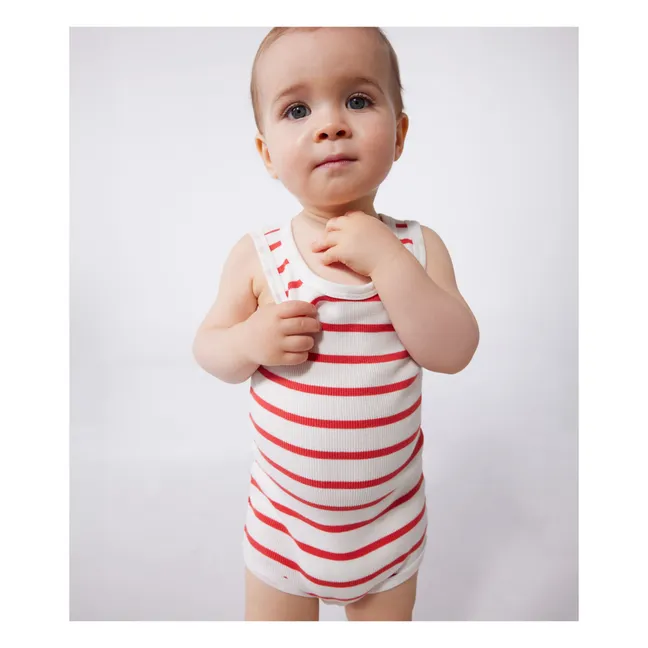 Lot 2 Bodies Marinière Coton Bio | Ecru