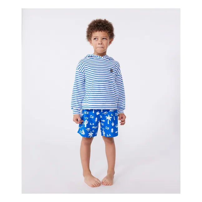 Blumy Recycled Fiber Swim Shorts | Electric blue