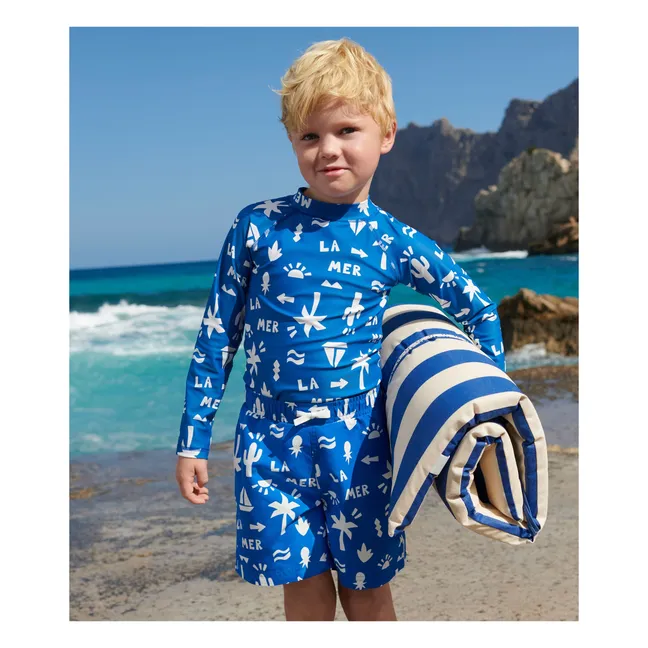 Blago Recycled Fiber UV Protection T-Shirt | Electric blue
