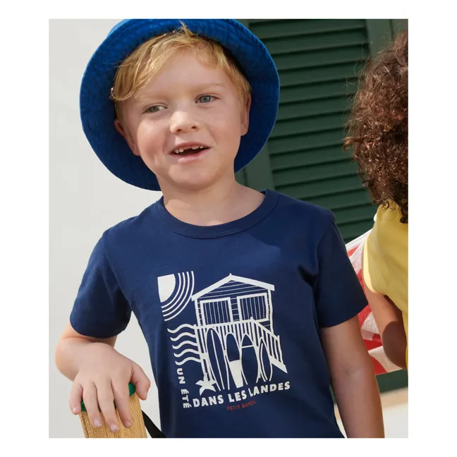 Camiseta Bolton de algodón ecológico | Azul Marino