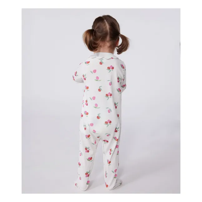 Baybay organic cotton pyjamas with feet | Ecru