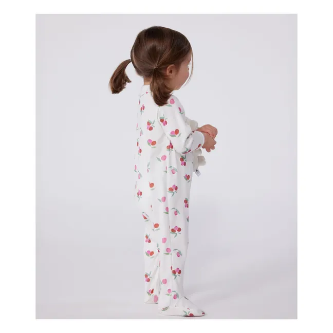 Baybay organic cotton pyjamas with feet | Ecru