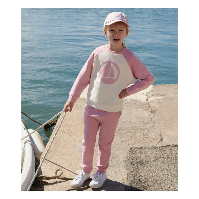Sudadera de algodón ecológico | Rosa