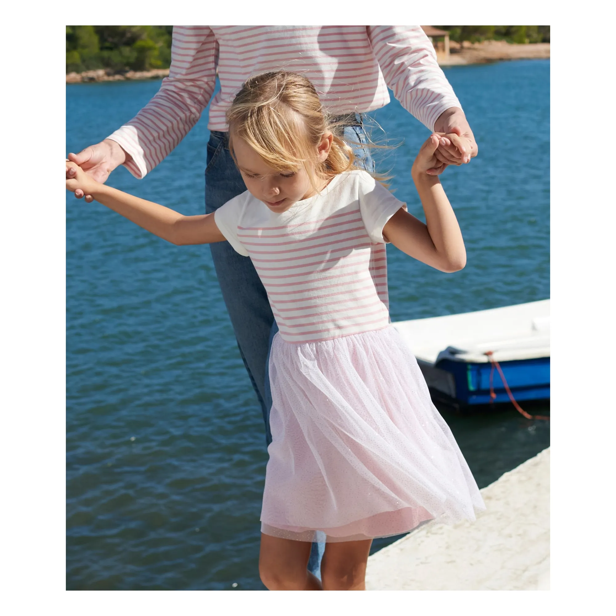 Petit Bateau Pink Bold Organic Cotton Skirt