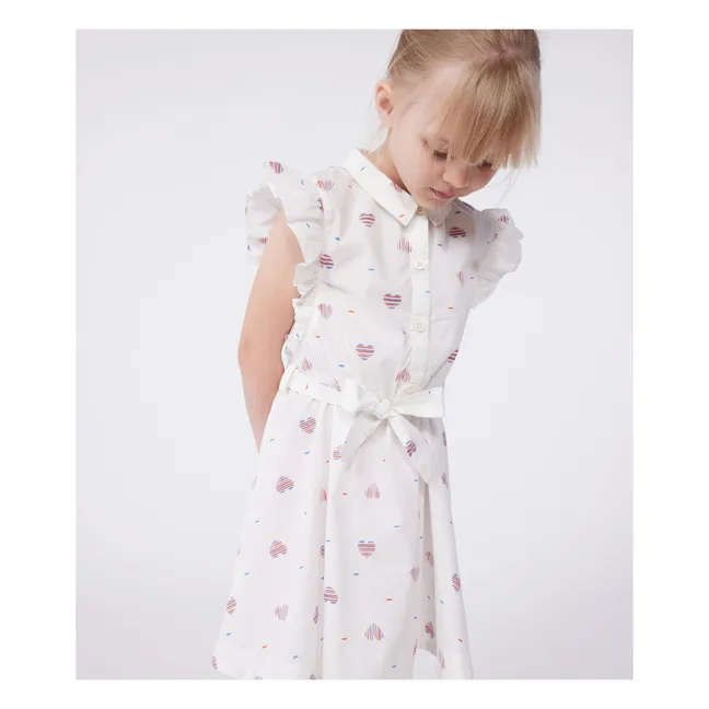 Robe Bory Popeline Coton Bio | Crème