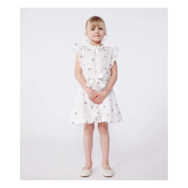 Robe Bory Popeline Coton Bio | Crème