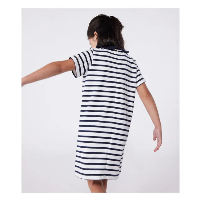 Robe Birthday Coton Bio | Bleu marine