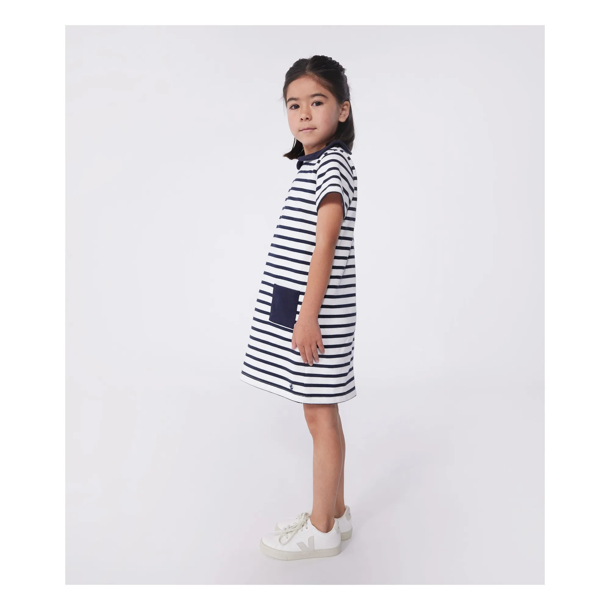 Robe Birthday Coton Bio | Bleu marine- Image produit n°1