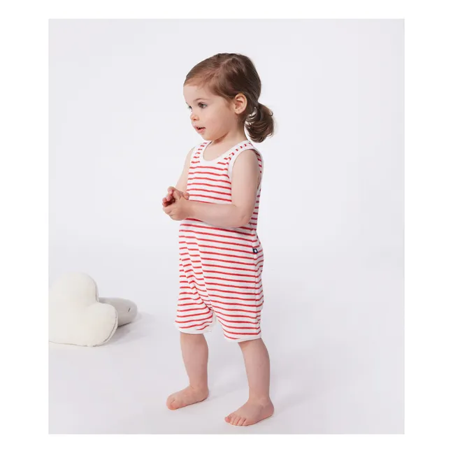Pelele de algodón ecológico Bouri | Rojo