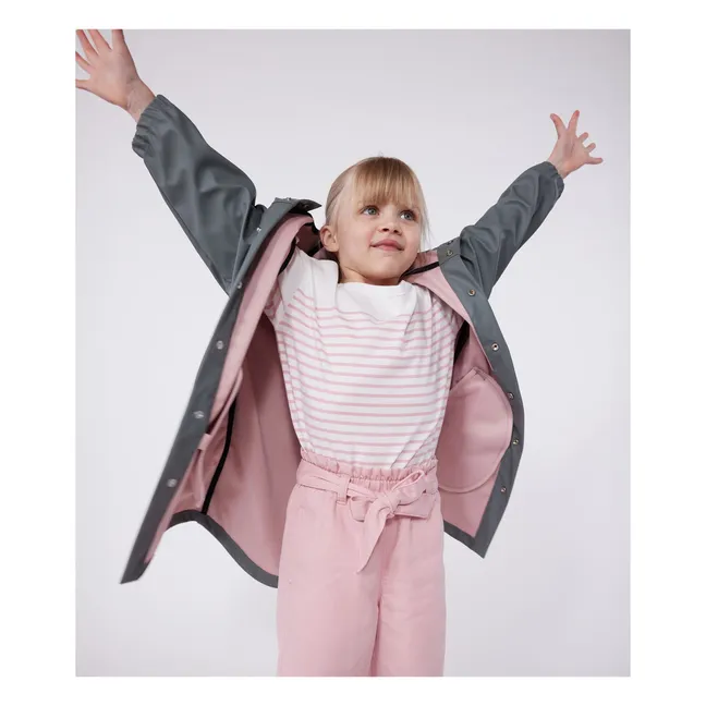 Soor Ploom - Elfen Merino Wool Hooded Coat - Charcoal grey