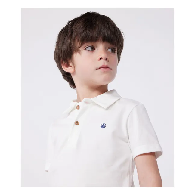 Polo-Shirt Brasier Bio-Baumwolle | Weiß