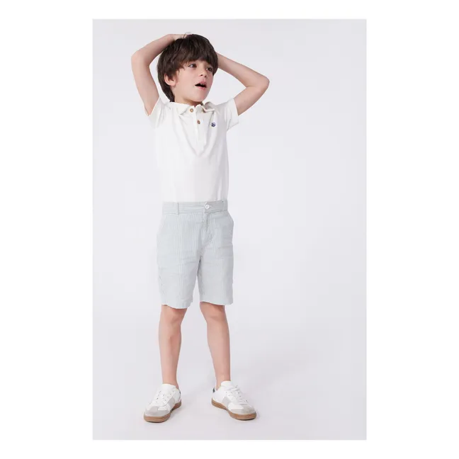 Polo-Shirt Brasier Bio-Baumwolle | Weiß
