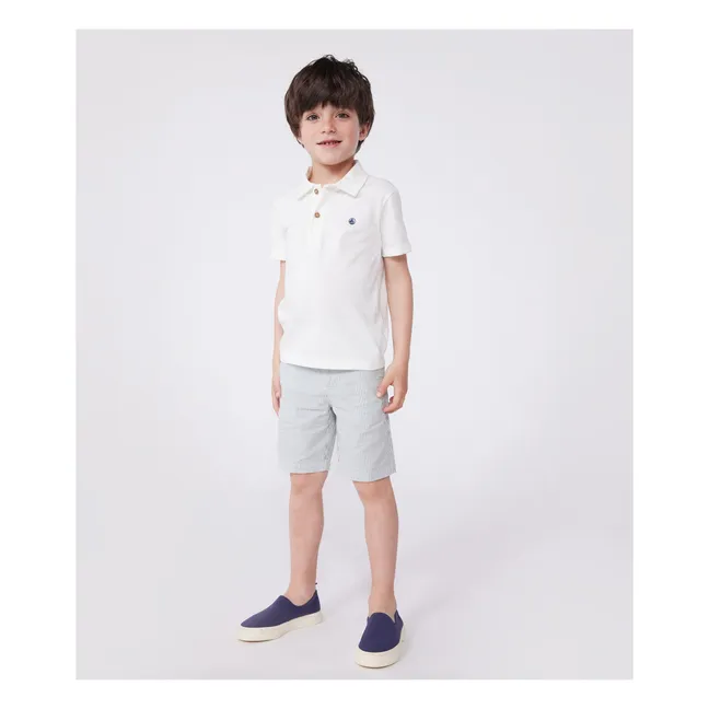 Polo-Shirt Brasier Bio-Baumwolle | Weiß