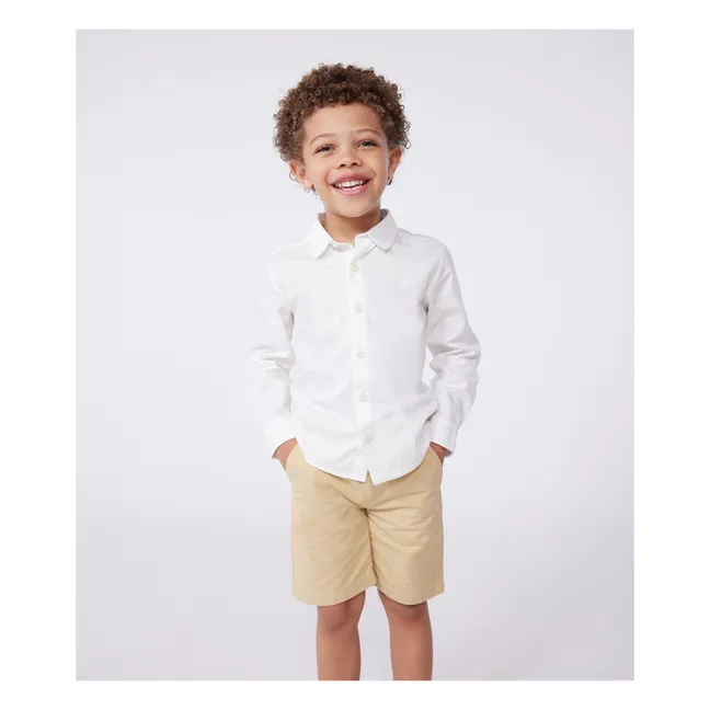 Camisa Beyond de algodón orgánico | Blanco