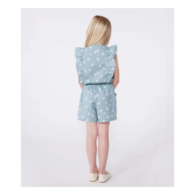 Combishort Boncapa Popeline Coton Bio | Sauge