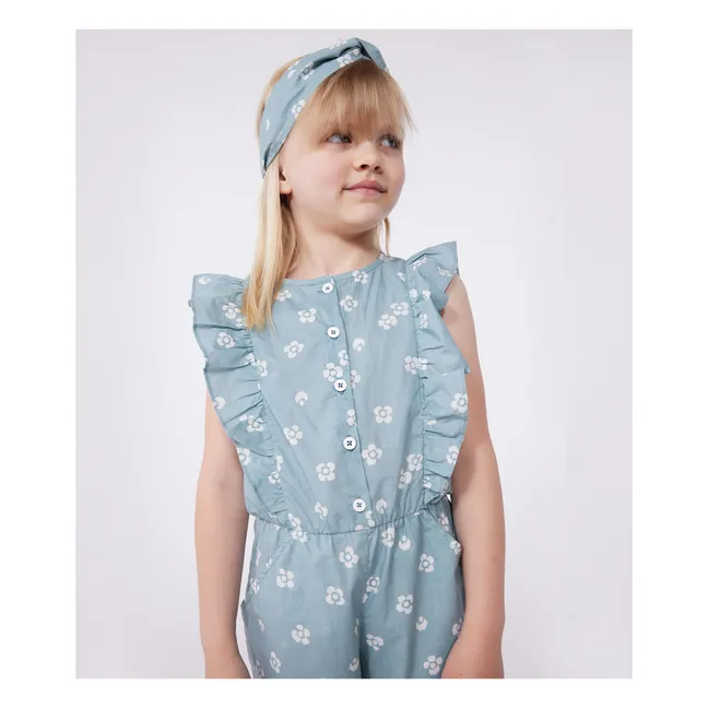 Combishort Boncapa Popeline Coton Bio | Sauge