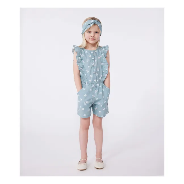 Combishort Boncapa Popeline Coton Bio | Sauge