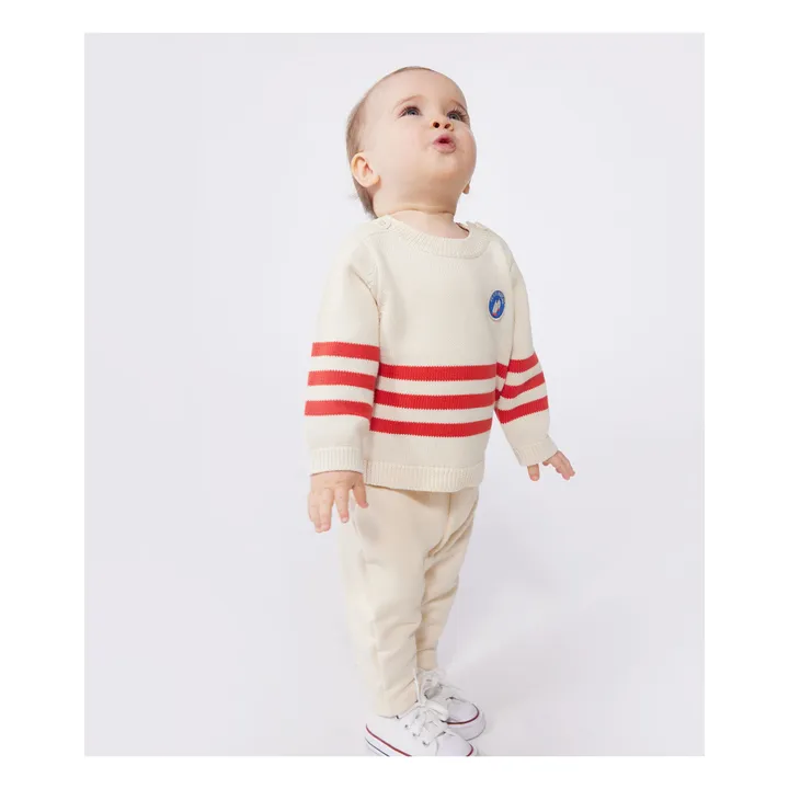 Maglione in cotone organico Bastien | Beige- Immagine del prodotto n°2