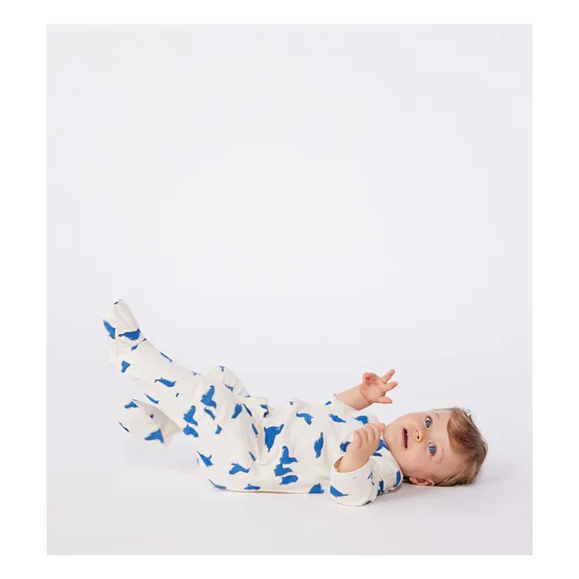 Pyjamas with Feet Berry Organic Cotton | Cream