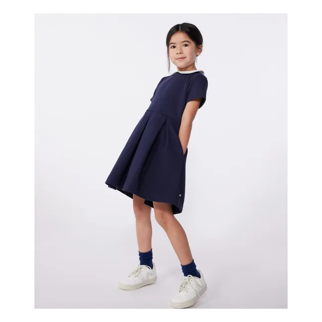 Robe Biche Coton Bio | Bleu marine