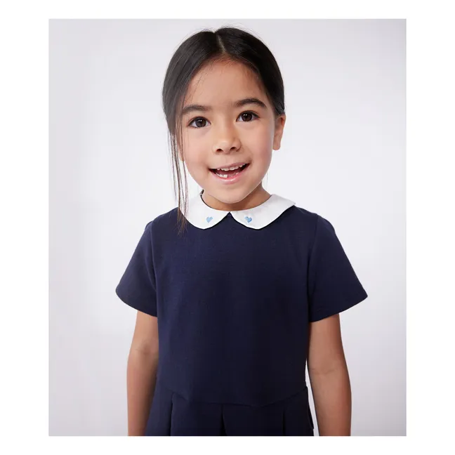 Robe Biche Coton Bio | Bleu marine
