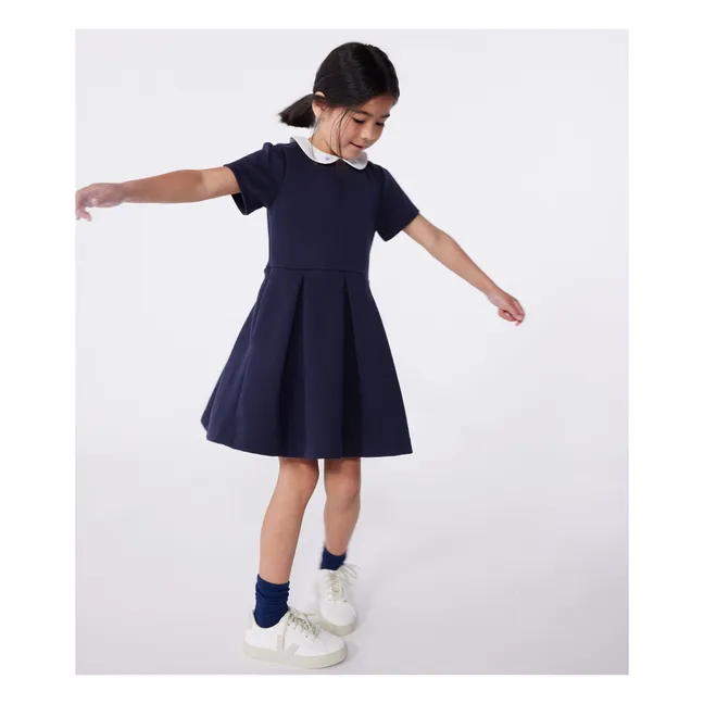 Robe Biche Coton Bio | Bleu marine