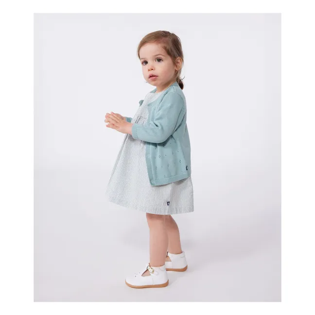 Benga organic cotton cardigan | Sage