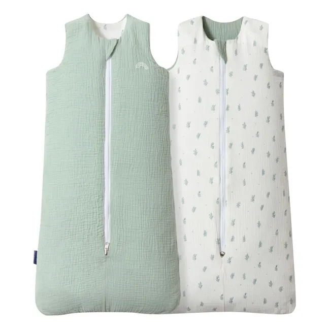 Saco de dormir multiestacional reversible | Verde Oscuro