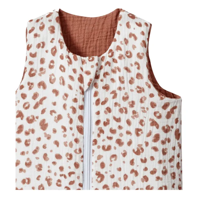 Gigoteuse multi-saisons réversible en double gaze de coton | Vieux Rose