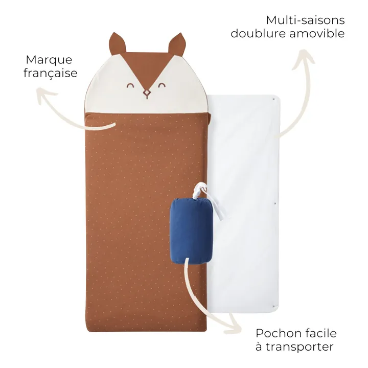 Sac de couchage multi-saison Ecureil | Caramel- Image produit n°4