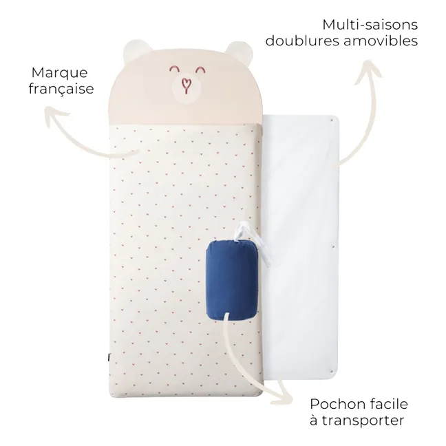 Saco de dormir multitemporada Oso polar | Blanco